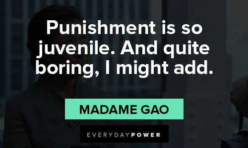 Iron Fist quotes about punishment is so juvenile