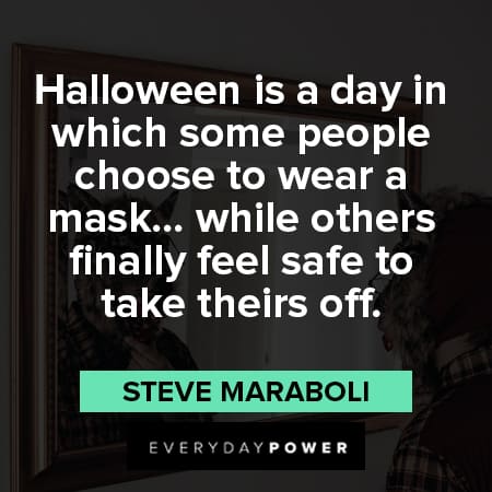 mask quotes about halloween