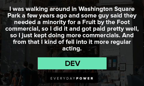 Master of None quotes about walking around in Washington Square Park