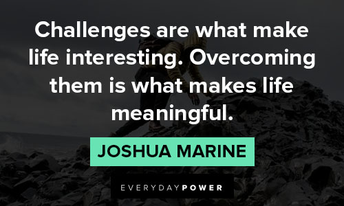 meaningful quotes about challenges are what make life interesting