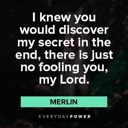 Merlin quotes about secret