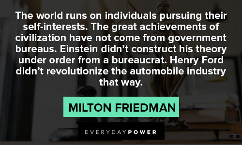 Milton Friedman quotes that focus on government power