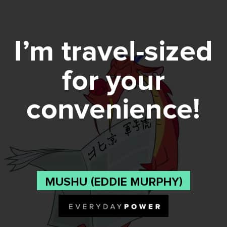 Mulan quotes about I’m travel-sized for your convenience