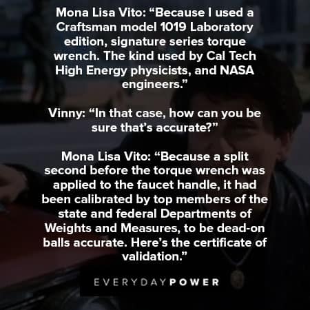 My Cousin Vinny quotes about craftsman
