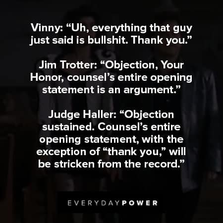 My Cousin Vinny quotes that showcase vinny's legal abilities