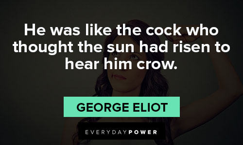 Narcissist Quotes about he was like the cock who thought the sun had risen to hear him crow