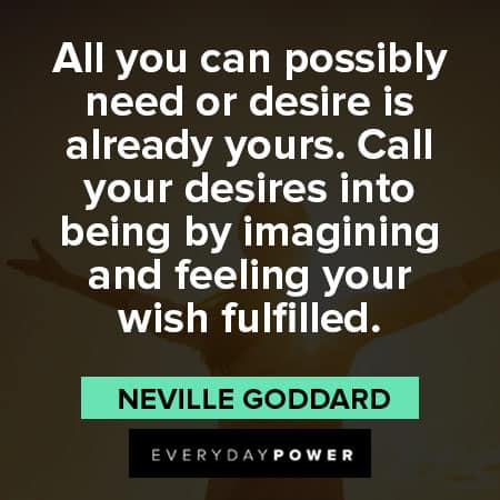 Neville Goddard quotes about visualization and thoughts