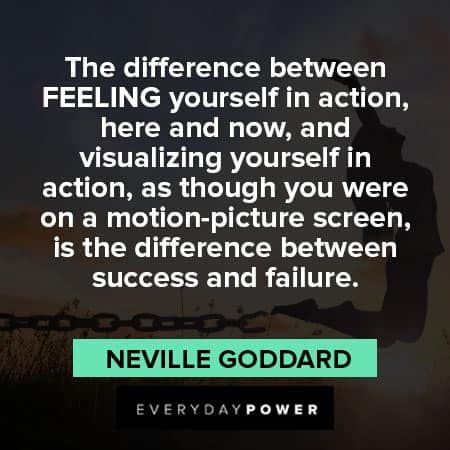 Neville Goddard quotes difference between success and failure