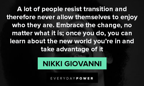 nikki giovanni quotes about celebrating poetry and the human spirit