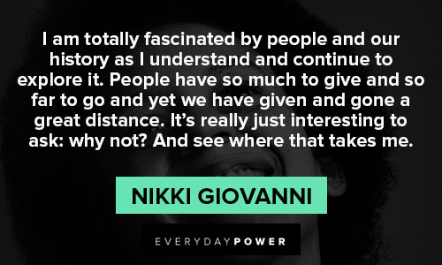 nikki giovanni quotes from Nikki Giovanni