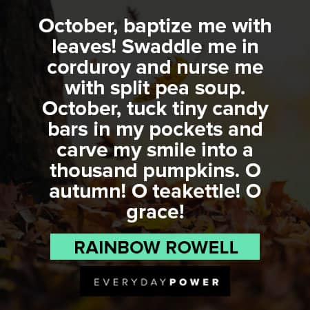 October quotes about tiny candy bars