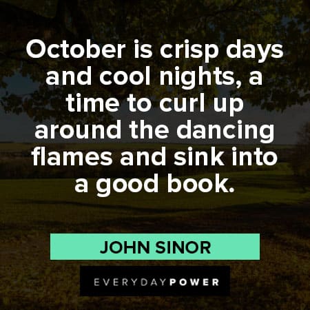 October quotes about crisp days and cool nights