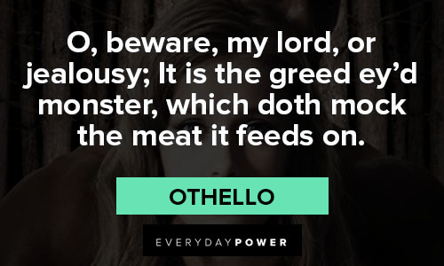 othello quotes about jealously