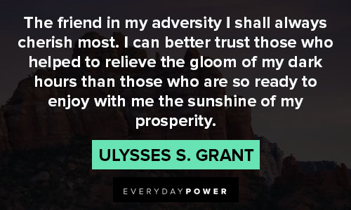 adversity quotes to enjoy with me the sunshine of my prosperity