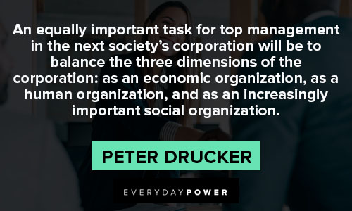 Peter Drucker Quotes about top management