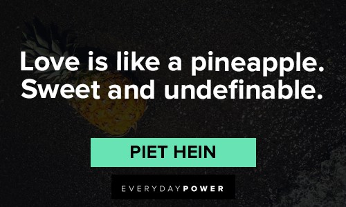 pineapple quotes about love is like a pineapple. sweet and undefinable