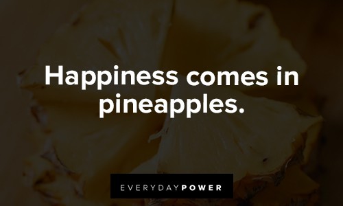 happiness pineapple quotes