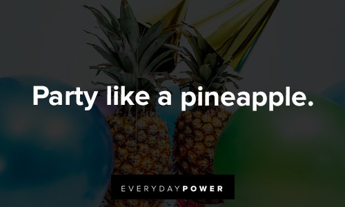 pineapple quotes party like a pineapple