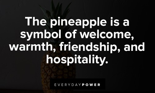 pineapple quotes about welcoming symbol
