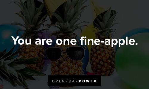 pineapple quotes about you are one fine apple