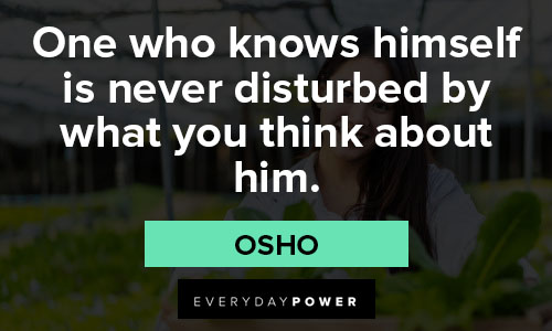 pride quotes about one who knows himself is never disturbed by what you think about him