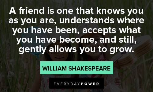quotes about best friends from William shakespeare