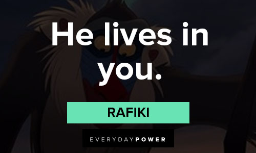 Rafiki quotes about mufasa and simba