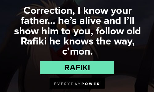 Rafiki quotes about correction