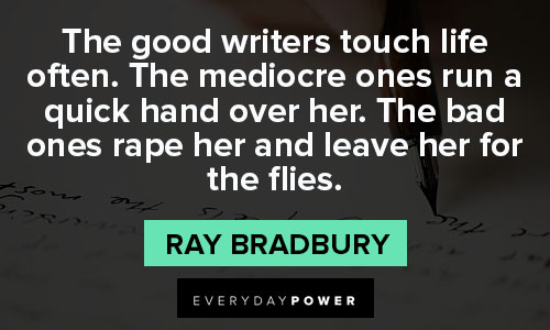 ray bradbury quotes on writing