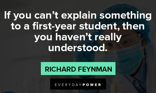 Richard Feynman quotes about explaning something
