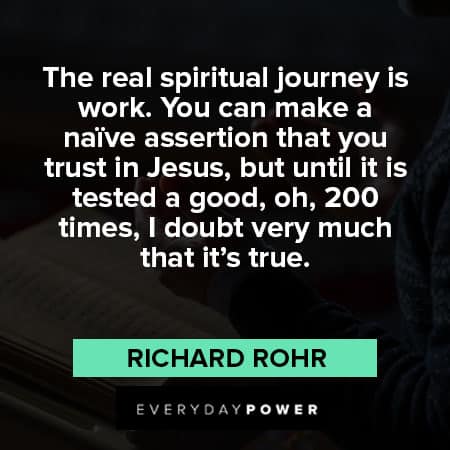 Richard Rohr quotes about real spiritual journey