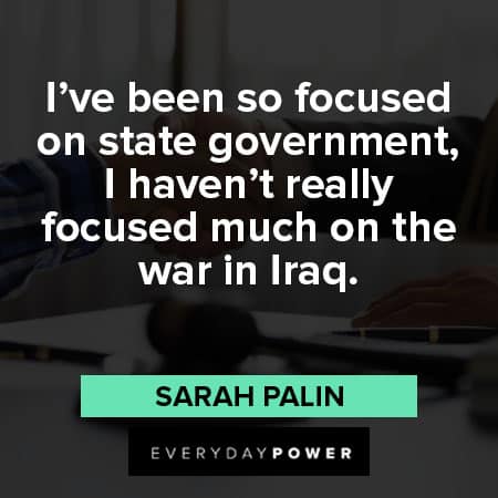 Sarah Palin quotes on the state government 