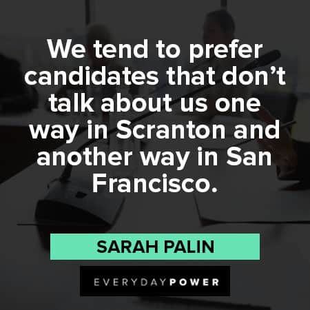Sarah Palin quotes about San Francisco