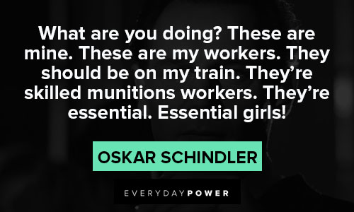 Schindler’s list quotes about essential girls