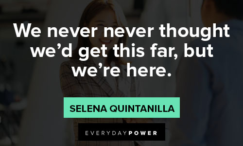 Selena Quintanilla quotes about thought