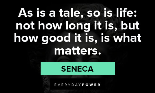 Seneca quotes about good matters