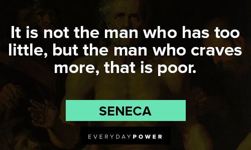 Seneca quotes about poor man