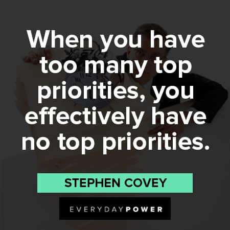 setting priority quotes about top priorities