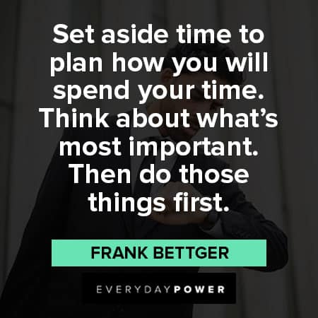 setting priority quotes about time to plan