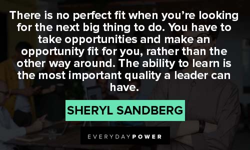 Sheryl Sandberg Quotes taking opportunites