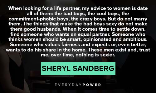 Sheryl Sandberg Quotes about life partner