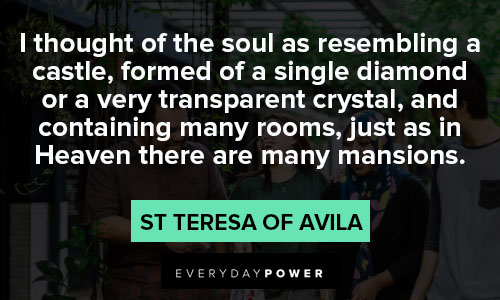 St Teresa of Avila quotes about transparent crystal