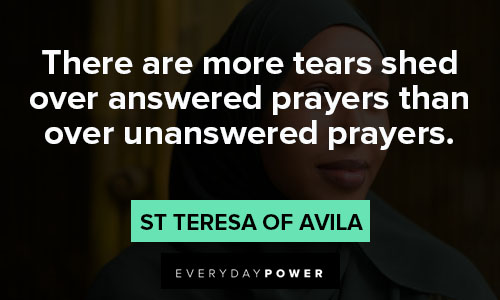 St Teresa of Avila quotes about prayers