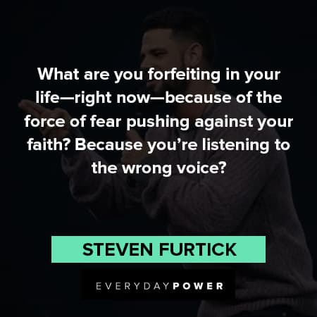 Steven Furtick quotes about forfeiting in your life