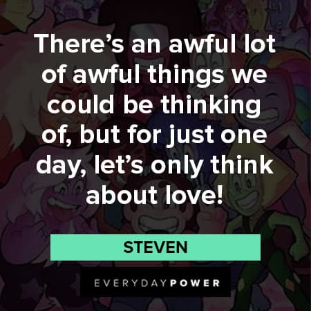 Steven Universe quotes about thinking