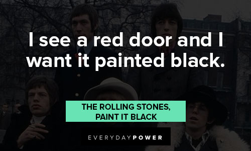 The Rolling Stones quotes about red door