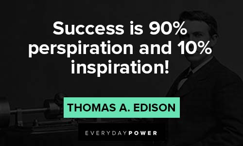 thomas edison quotes about success