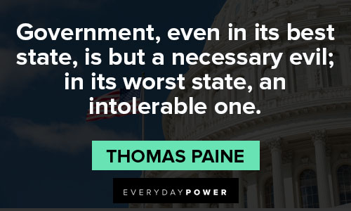 Thomas Paine quotes about government