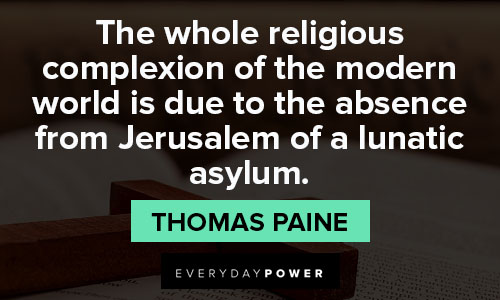 Thomas Paine quotes about religious complexion