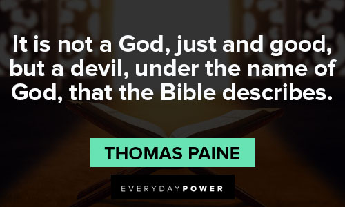 Thomas Paine quotes about Bible